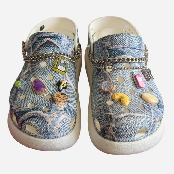 Crocs SZA x Wmns Classic Crush Clog 'Denim'Sza Denim Crocs Classics Size 8